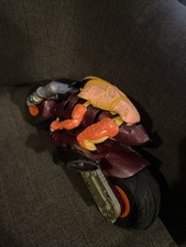 RARA MOTO D'EPOCA KENNER 1995 RICOCHET RC STUNT PER RICAMBI COSÌ COM'È NON TESTATA