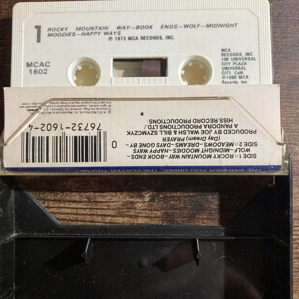 Joe Walsh The Smoker You Drink The Player You Get Cassette VTG Classic Rock Foto 3 de 3