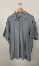Nike Men  s Large Golf Tour Performance Polo Shirt Short Sleeve Gray Dri-Fit