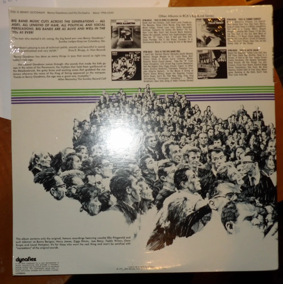 VINTAGE VINYL LP   THIS IS BENNY GOODMAN' RCA SEALED 2 RECORD SET RCA VPM-6040! - Image 2 of 2