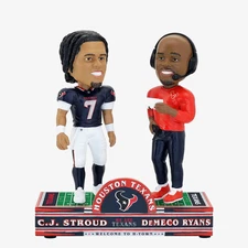 C.J. Stroud & DeMeco Ryans Houston Texans Dual Bobblehead NFL Football
