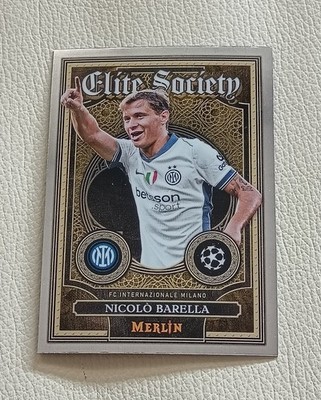 TOPPS CHROME 24/25 MERLIN ELITE SOCIETY NICOLO BARELLA INTER ES-9 INSERT NEU