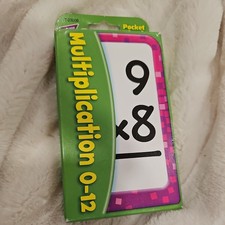 Trend Pocket Flash Cards, Multiplication, Box Of 56 Cards