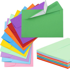 65 Pack Colored Envelopes, 4 x 6 Envelopes, Card Envelopes A4 Envelopes Envelope