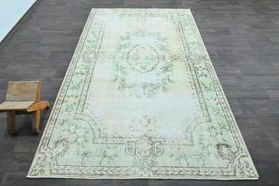Oushak Türkisch Vintage Teppich 5x9 Kelim Rug Anatolisch Handarbeit Boho...