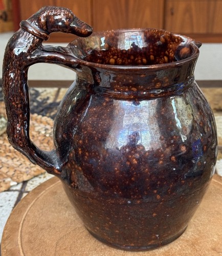 Breininger Robesonia Redware pottery dachshund pitcher 10”H, Vintage 1995 - Picture 7 of 23
