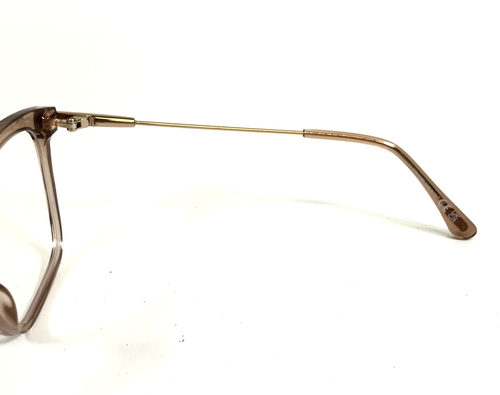 Tom Ford Eyeglasses Frames TF5687-B 045 Clear Light Brown Gold Cat Eye 56-14-140 - Picture 8 of 13