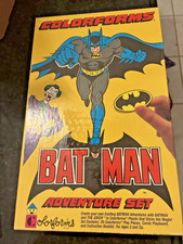 Vintage Colorforms Batman Adventure Set Open Box Unused Complete