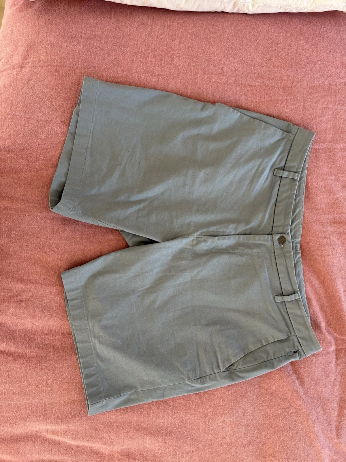 Lululemon Men's Casual Chino Shorts Greyish/blue Size 38, 9 Inch Inseam