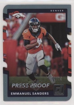 2017 Panini Donruss Press Proof Silver Die-Cut /75 Emmanuel Sanders #115 1v7