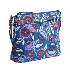 Vera Bradley Original Hipster in Bubbly Flowers Blue Nylon