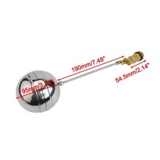 Sleek Silver Finish Stainless Steel Float Ball Valve with High Durability