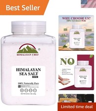 Fine Grain Himalayan Sea Salt - 5 lbs Natural Non-GMO for Gourmet Cooking
