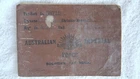 Australian WW1 Pay book. Mining Company & 2nd Tunnelling Company AIF. 40 year