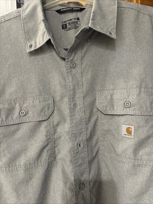 Carhartt Force Shirt Featuring Grey Lightweight Relaxed Fit XL Tall