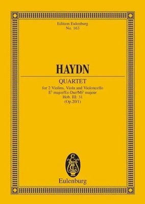 Joseph Haydn | String Quartet In E Flat Major Op. 20 No. 1 | Taschenbuch (1977)