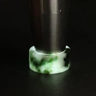 Size 9 Certified Grade A 100% Natural Green Jadeite Jade Ring Burma Jade 00791