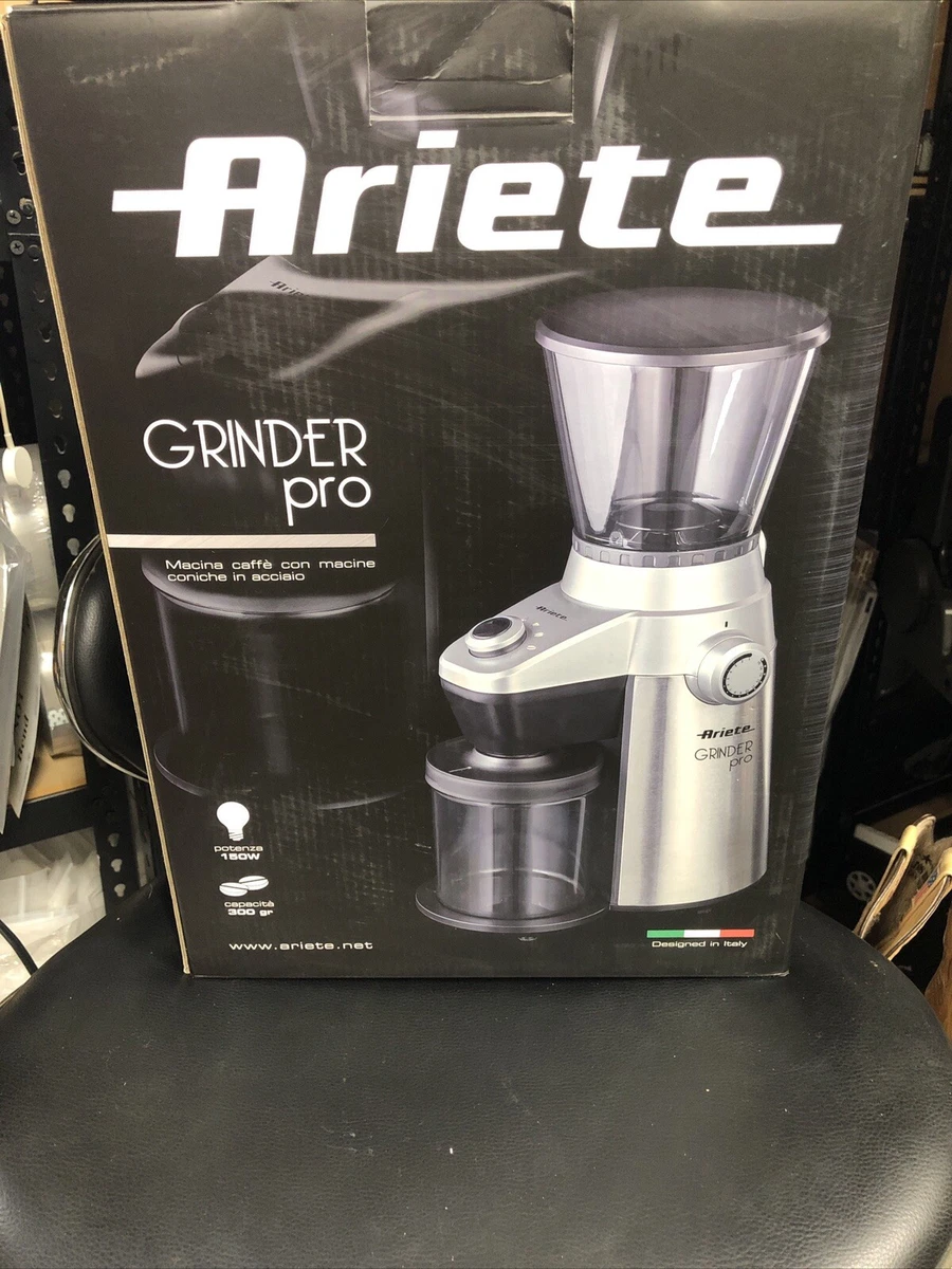 Ariete Conical Burr Electric Coffee Grinder Professional Heavy Duty Read