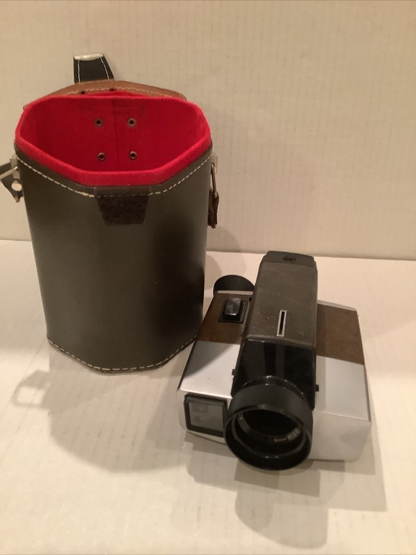 Vintage Kodak XL33 Movie Camera Carry Case UNTESTED Super 8 Ektar Lens 8MM