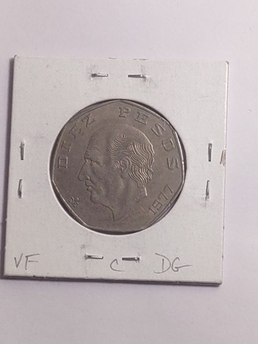 1977 Mexico 10 Pesos Coin Km#477.1 World And Foreign Currency - Picture 6 of 6