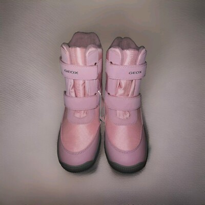 Geox Mädchen Stiefel Gr. 37 Rosa Grau Winter Amphibiox Outdoor Gefüttert NEU 