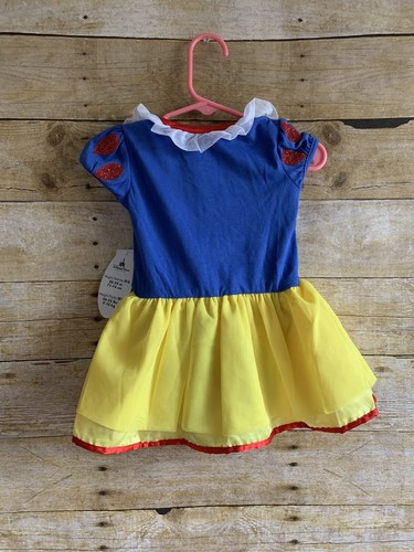 Vestido Princesa Blanco Nieves Auténtico Parques Disney Una Pieza 12 Meses NUEVO NUEVO CON ETIQUETAS - Imagen 3 de 3