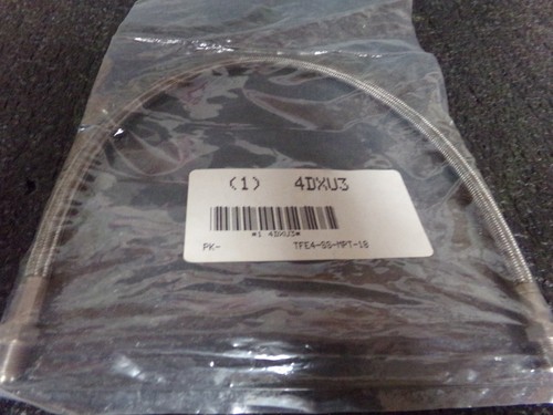 EATON Flexible Hose Assembly: 3/16 in Hose Inside Dia., 18 in Hose Lg(C) - Picture 2 of 5