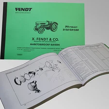 Fendt Ersatzteilliste für Farmer 2 / 2E / 2D / 2DE Traktor Schlepper 139001