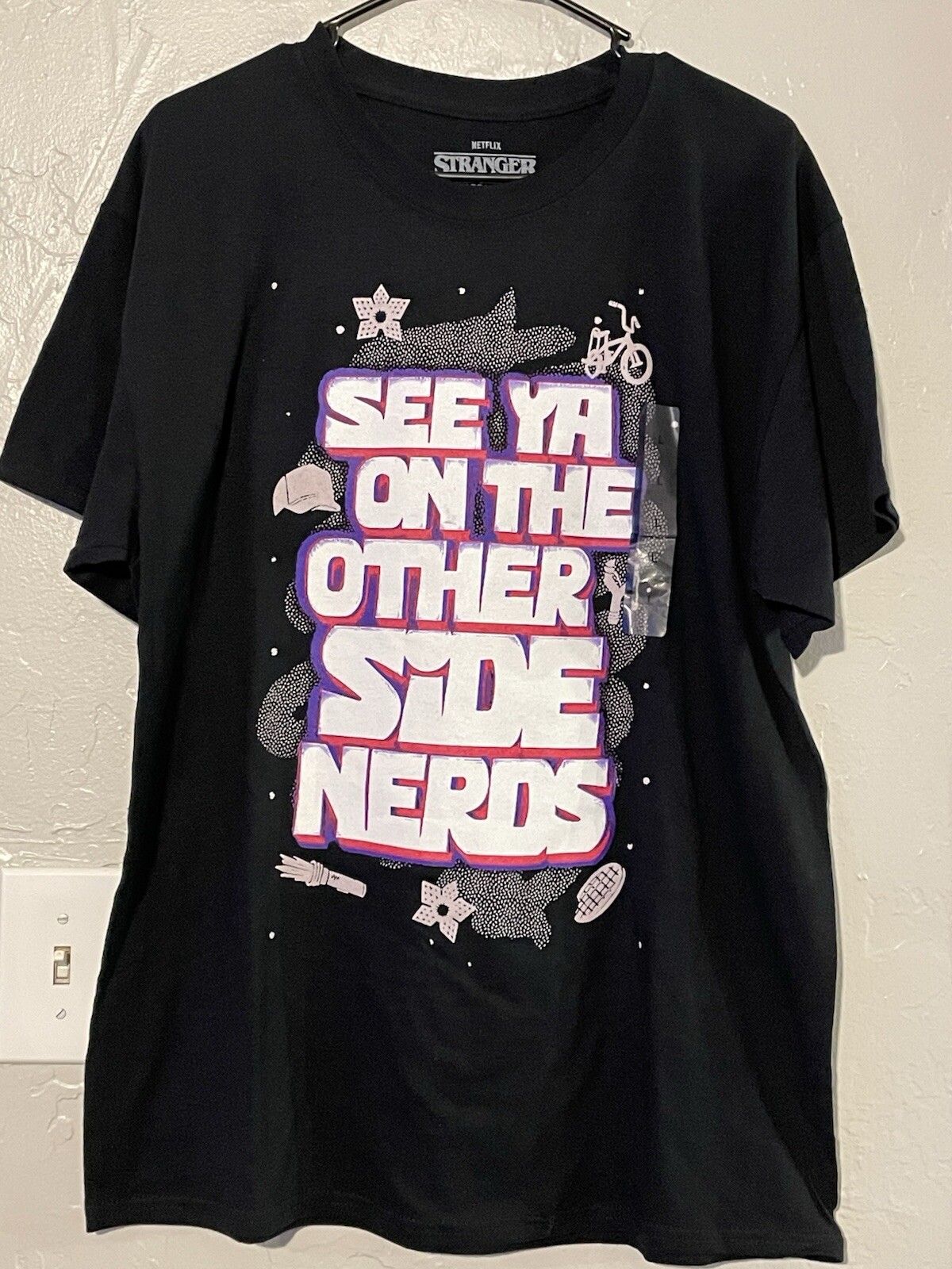 Maglietta Stranger Things 4 Netflix grande ci vediamo dall'altra parte nerd rara