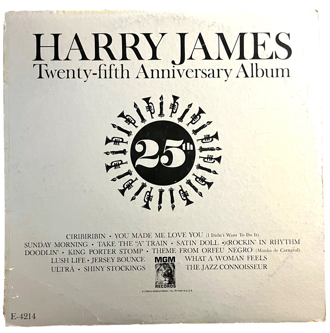 Harry James - Twenty-Fifth Anniversary Album - MGM Records E-SE