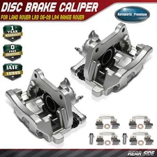 2x Rear Side Brake Caliper w/Bracket & Piston for Land Rover Range Rover LR3 LR4