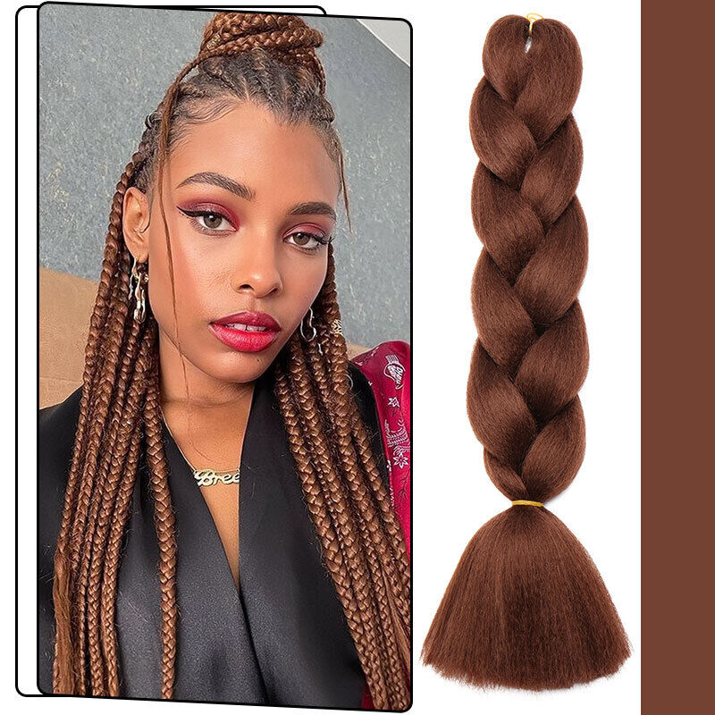 US Ombre Festival Party Synthetic Jumbo Box Braids Hair Extensions Cornrow  Twist