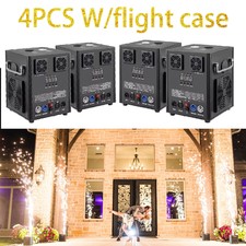 4pcs Cold Spark Firework Machine Stage Effect Dmx Machine Dj 500w Flight Case