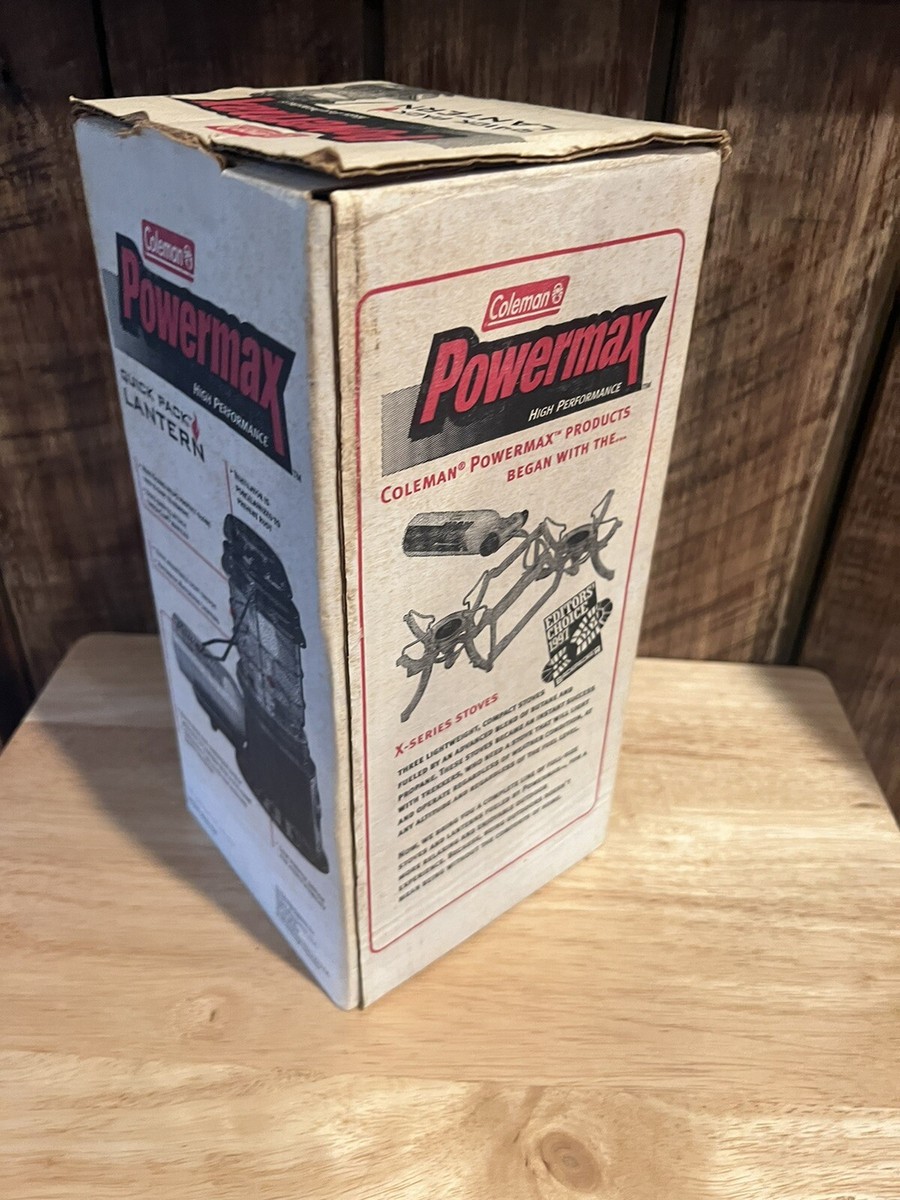 Vintage NEW IN BOX Coleman Powermax 9960-750 Quick Pack Lantern - New Vintage NEW IN BOX Coleman Powermax 9960-750 Quick Pack Lantern - New