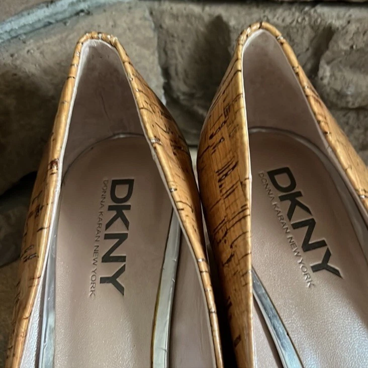 DKNY Gil натуральный пробковый клиновидный насос / размер 8,5 - Изображение 4 из 4