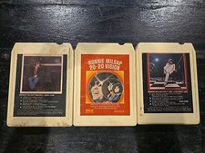 3 Piece Lot Of Vintage Ronnie Milsap 8 Track Tapes, UNTESTED