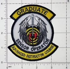 USAF 26th Weapons Sq AIC Graduate Sensor Operator Patch Repro New A303