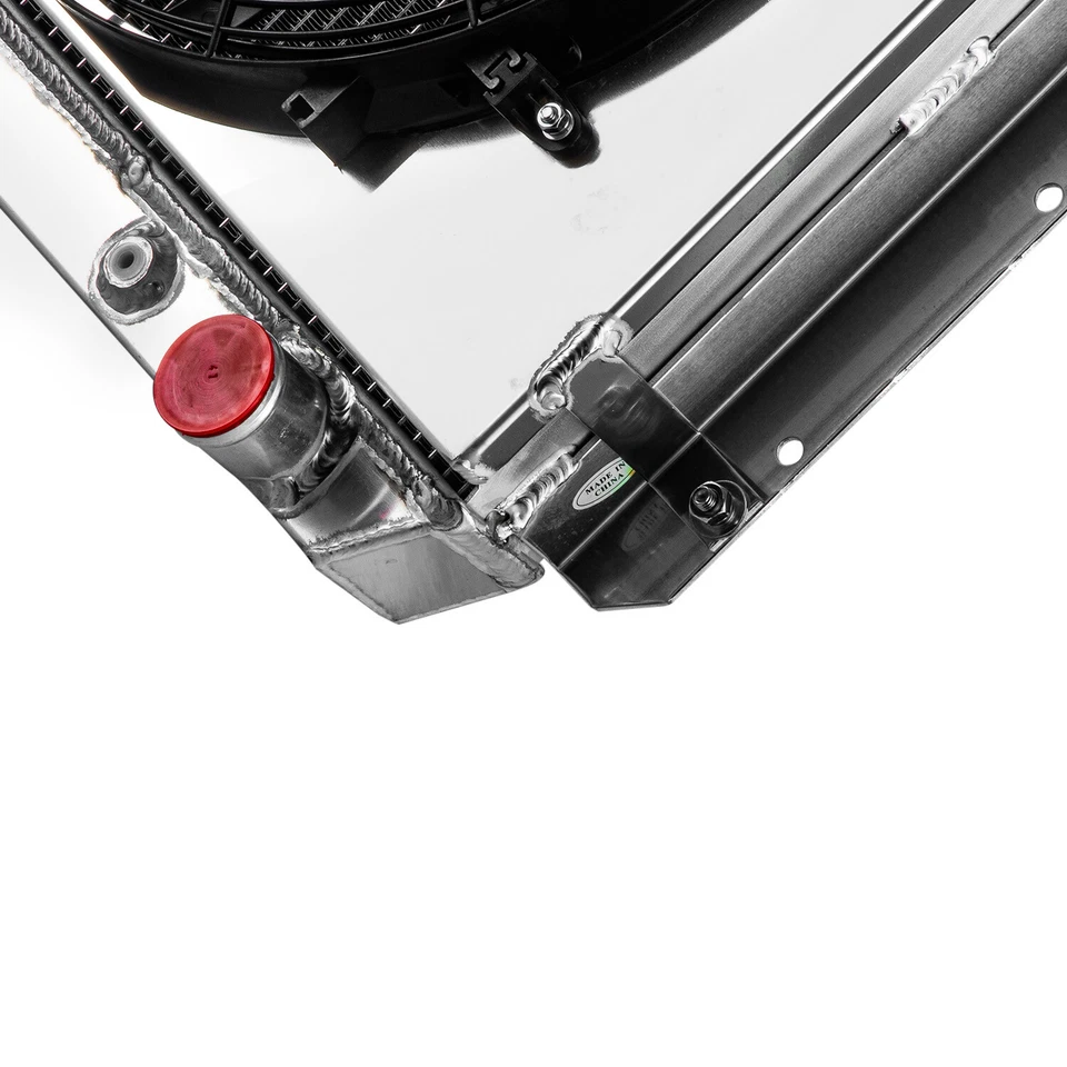 4Row Radiator+Shroud Fan Fit Chevy 1949-1954 Bel Air Deluxe Fleetline Styleline. - Image 4 of 4