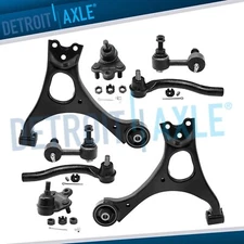 8pc Front Lower Control Arm Tierod Sway Bar Link For 2006-2011 Honda Civic No Si