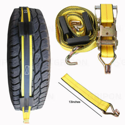 8 Pack) 2 Inch X 10 Ft. Over The Tire Wheel Strap W/ E-Track Fittings - Foto 8