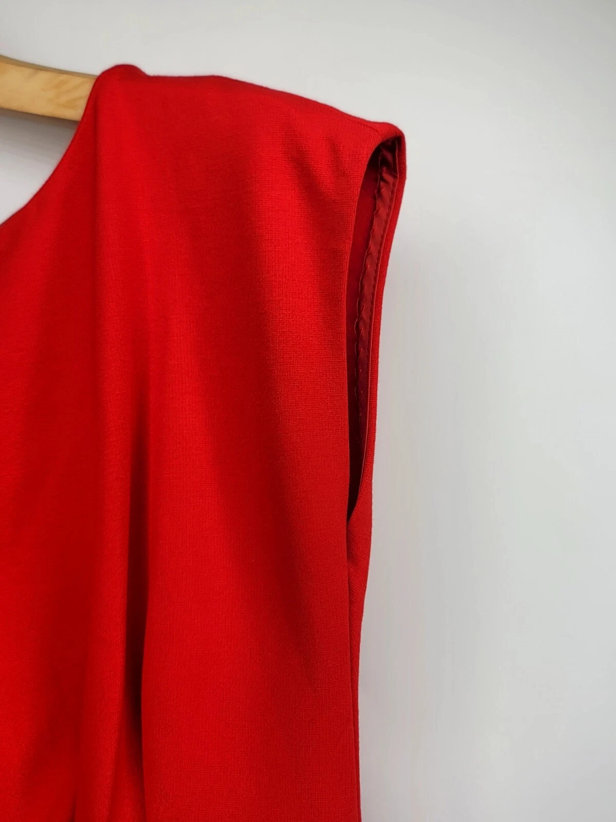 Abito Kate Spade New York donna XS ROSSO occhiello Ponte Fiorella $228 cerniera posteriore