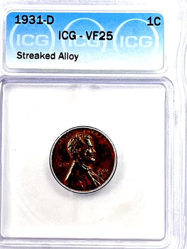 1931-D Lincoln Cent : ICG VF25