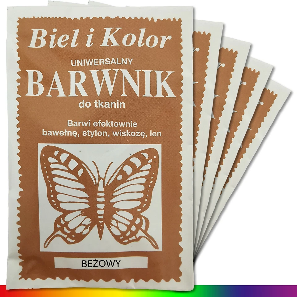 5 x 10 g Color textil Beige Color de tela Color batik Tela Teñido Recolorido