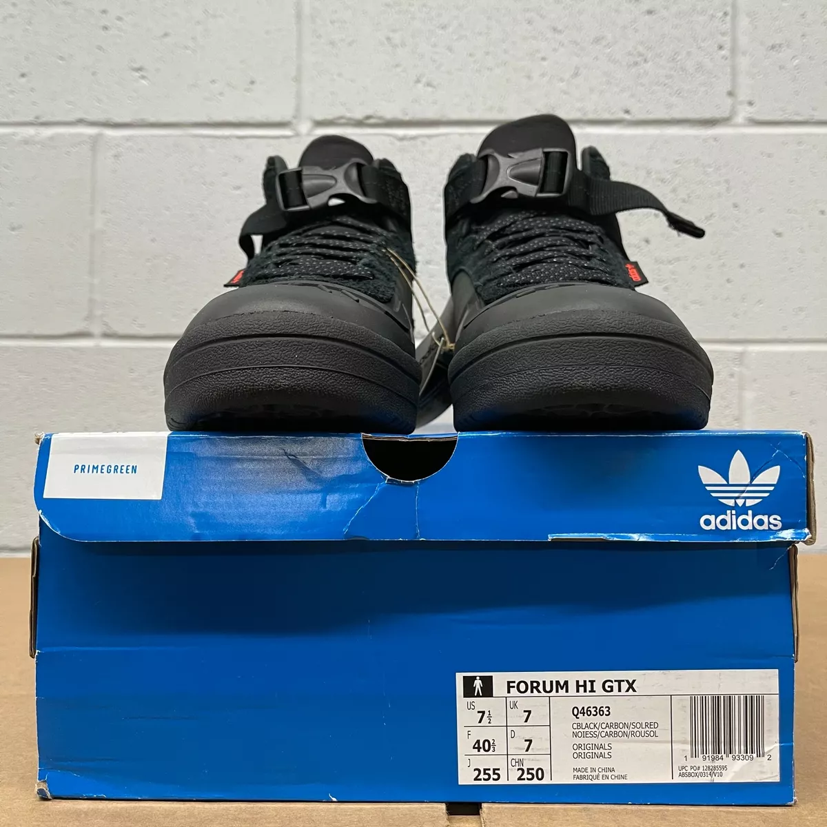 Adidas Originals Forum Hi GORE TEX Core Black Men Sneakers New