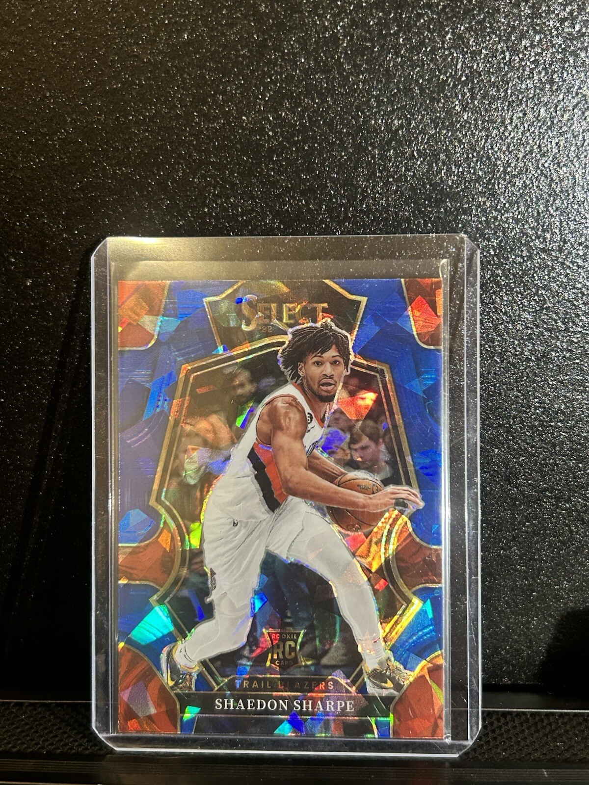 2022-23 SELECT BLUE ICE ROOKIE PREMIER LEVEL SHAEDON SHARPE BLAZERS