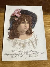 Willimantic Thread New Orleans World Exposition Girl  X257