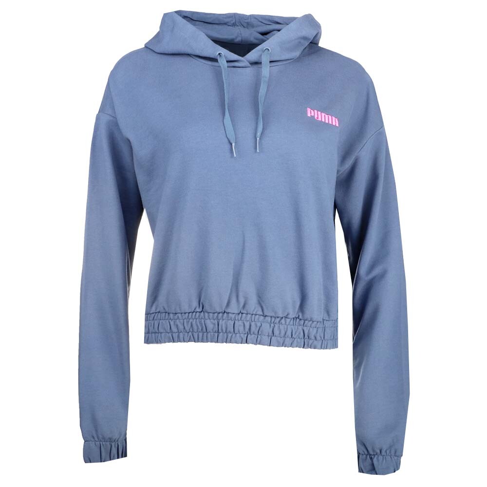 Пуловер с капюшоном и высокой талией Puma, женская повседневная верхняя одежда размера L, 53963813