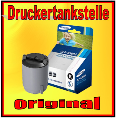 Original Samsung CLP-K300A Toner schwarz CLP-300 CLX-2160 CLX-3160 2.000 Seiten