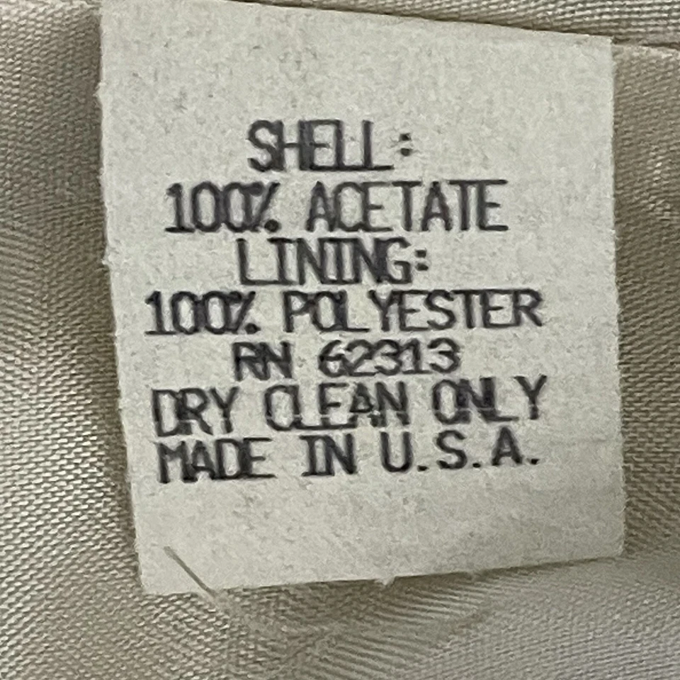 Chaqueta Blazer De Colección Blacktie Oleg Cassini Marfil Dorado Damasco Hecha en EE. UU. Talla Grande 20W Foto 4 de 4