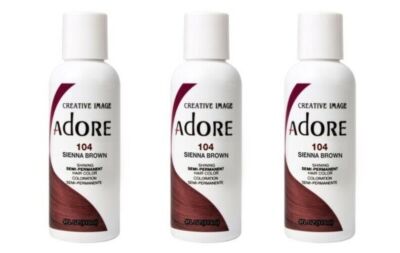 BL Adore Semi-Permanent Haircolor #104 Sienna Brown 4oz X 3 Counts